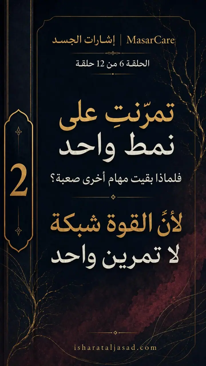 الشريحة 2 من 10: القوة ليست تمرينًا واحدًا