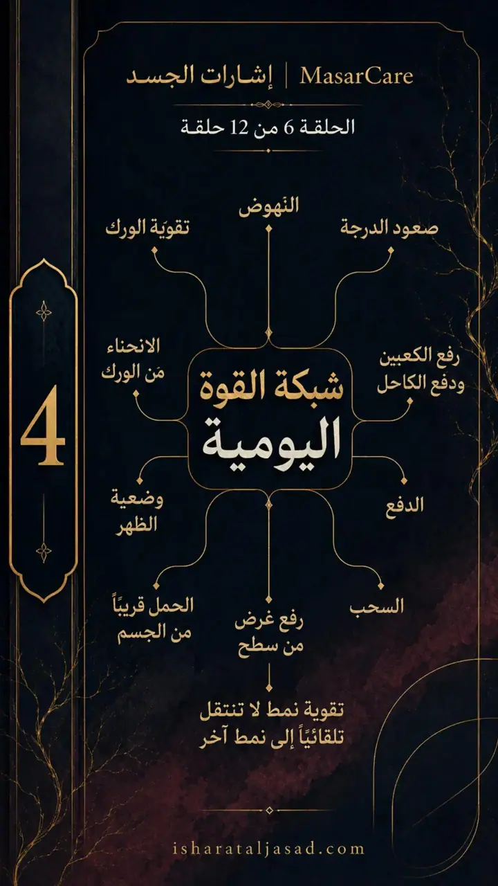الشريحة 4 من 10: القوة ليست تمرينًا واحدًا