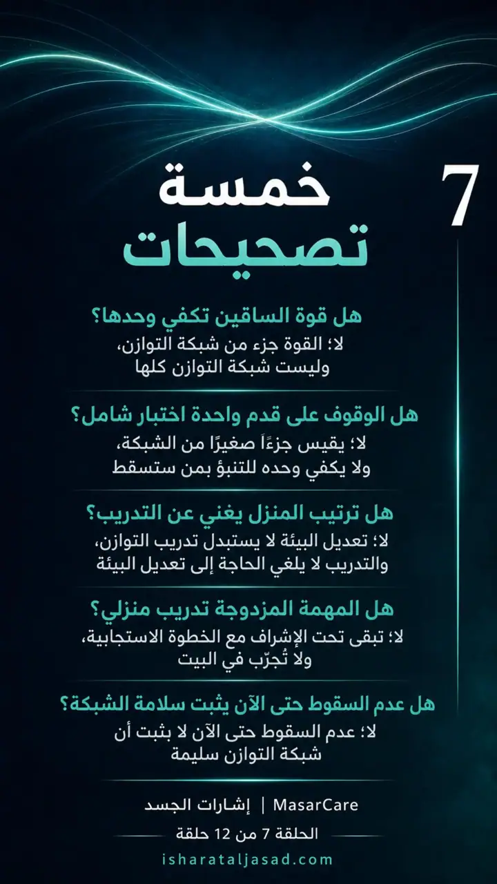 الشريحة 7 من 10: التوازن ليس الوقوف على قدم واحدة