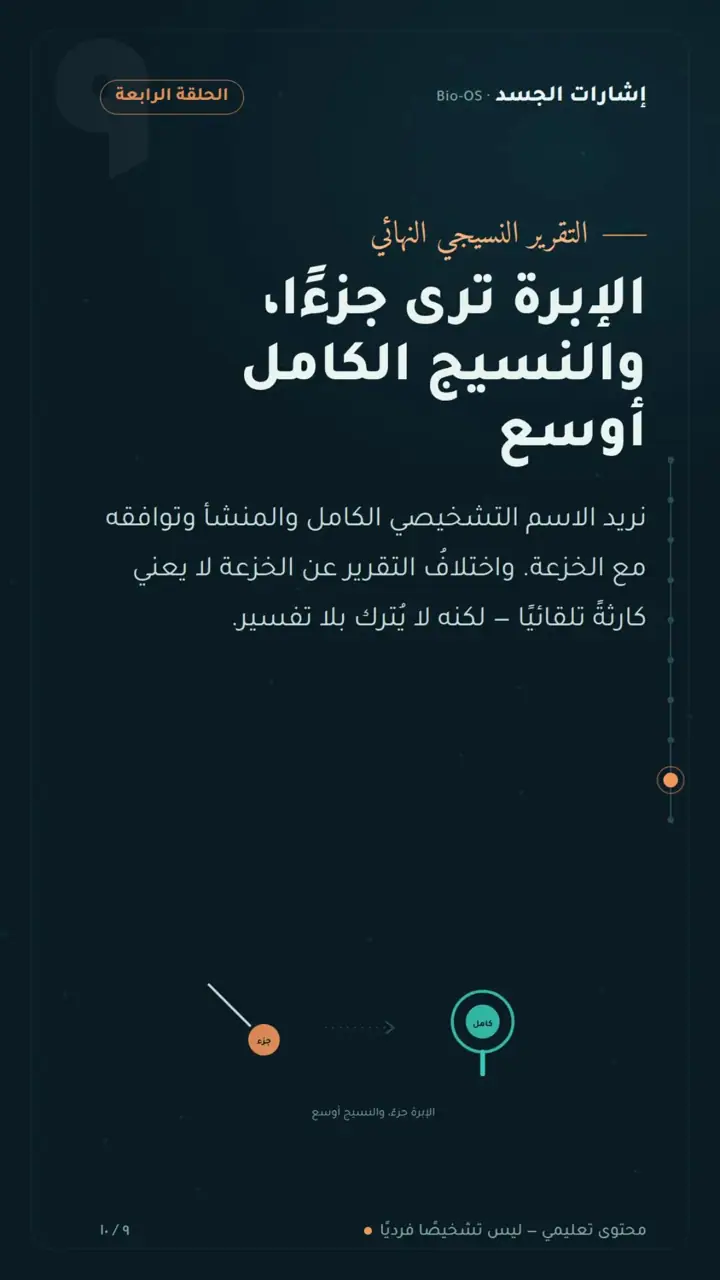 الشريحة 9 من 10: نجاح القرار لا يُقاس باختفاء الكتلة وحده