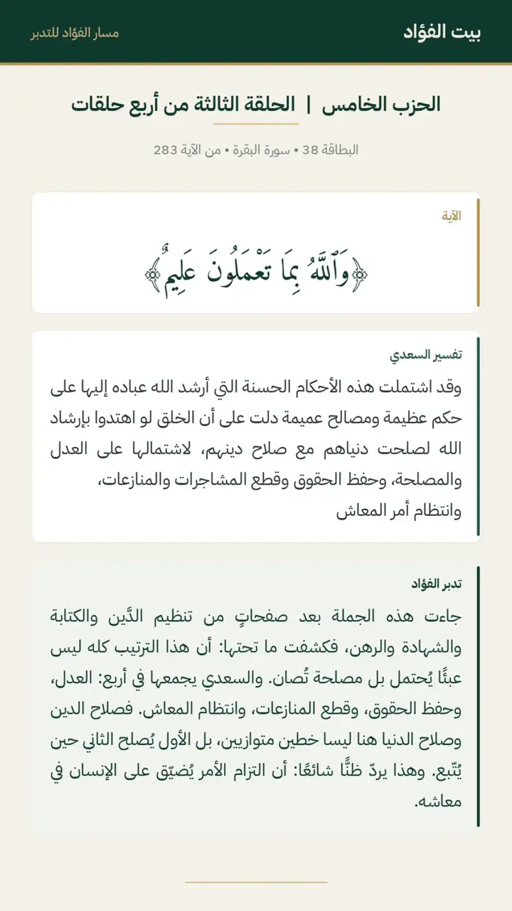 الشريحة 11 من 15: الحزب الخامس: الحلقة الثالثة