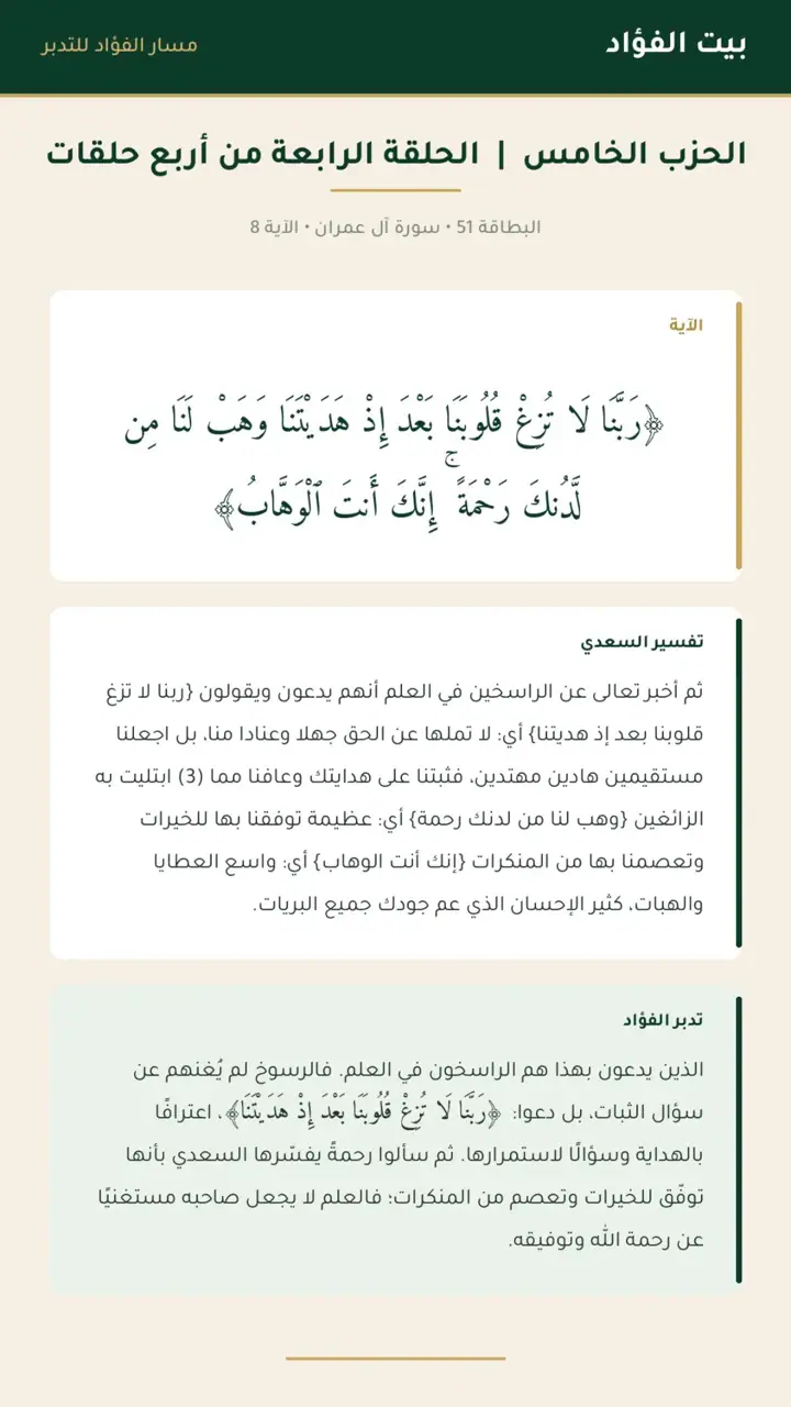 الشريحة 10 من 14: الحزب الخامس: معرفة الموضع