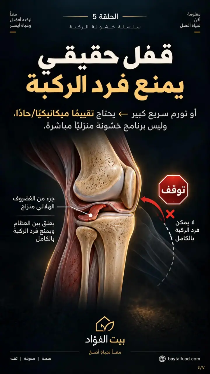 الشريحة 4 من 7: سلسلة خشونة الركبة