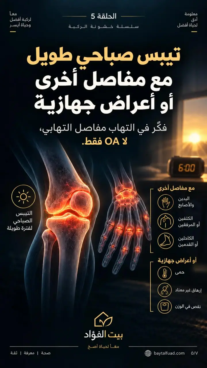 الشريحة 5 من 7: سلسلة خشونة الركبة
