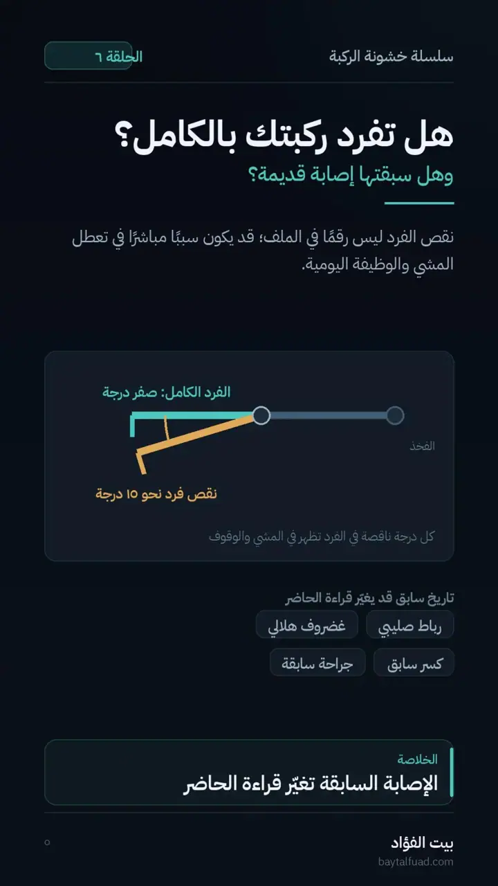 الشريحة 5 من 7: قبل التشخيص: اجمع ملف الإشارة (خشونة الركبة)