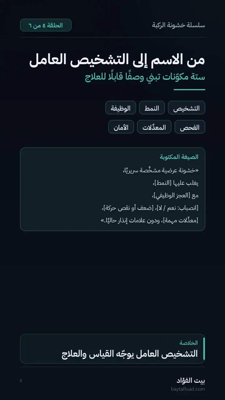 الشريحة 4 من 7: ركبتان بالاسم نفسه وأولويات مختلفة